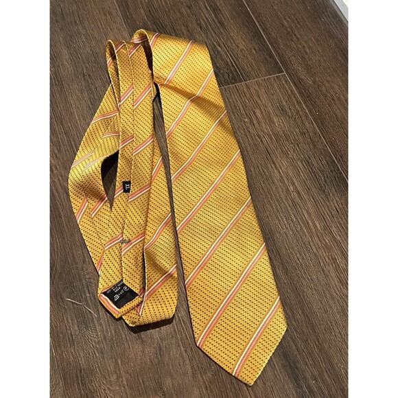 Ermenegildo Zegna Silk XL Neck Tie Multicolor 100% Seta Soie Silk Italy - 3 - Picture 6 of 16